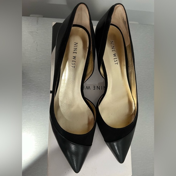 Nine West suede and leather heel shoes  Size 6.5 M - Picture 1 of 4